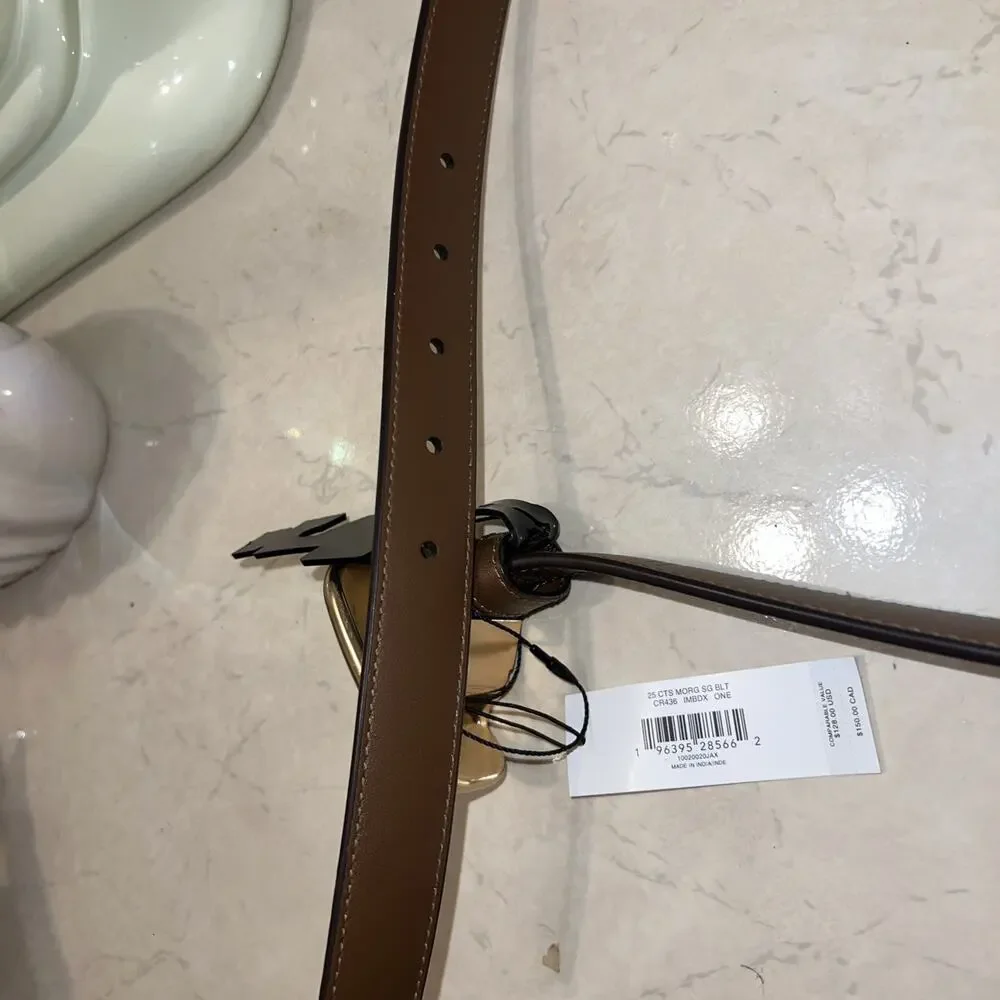 Coach Belt Women’s Morgan Reversible with Signature Buckle Brown 42” NEW